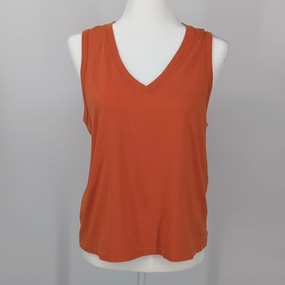 American Giant Burnt Orange Oversized Tank Top Small